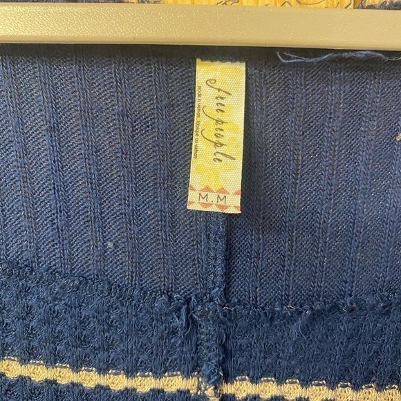 Free People Sunset Park Navy Blue Stripe - Picture 4 of 5